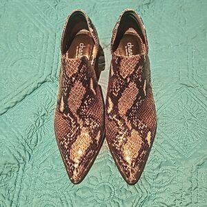 Charles by Charles David. Designer lizard, open side shoes. 8.